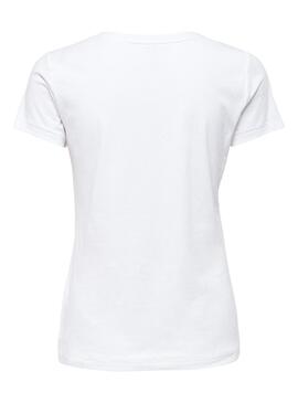 T-Shirt Only Lena Wild Blanc pour Femme