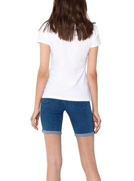 T-Shirt Only Snoopy Blanc pour Femme