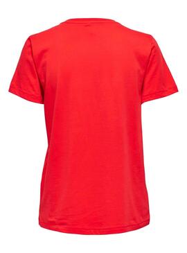 T-Shirt Only Kia Rouge pour Femme