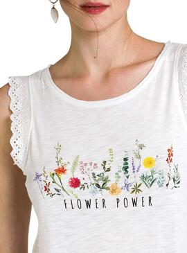 T-Shirt Naf Naf Flower Power pour Femme