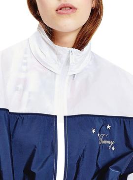 Parka Tommy Jeans Colorblock pour Femme