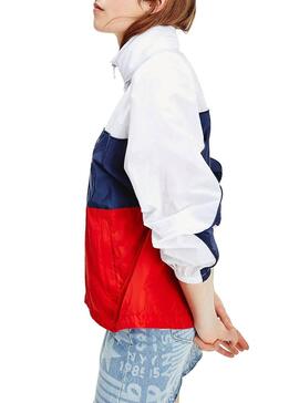 Parka Tommy Jeans Colorblock pour Femme