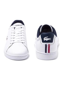 Baskets Lacoste Carnaby Tri Blanc pour Homme