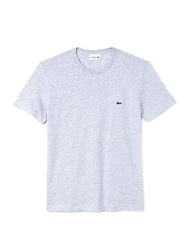 T-Shirt Lacoste Circular Gris pour Homme