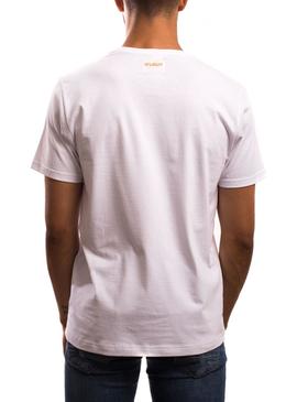 T-Shirt Klout Tartan Blanc pour Homme