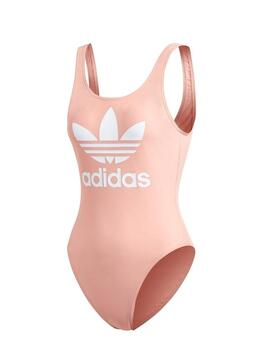 Swimsuit Adidas Trefoil Rosa Pour Femme