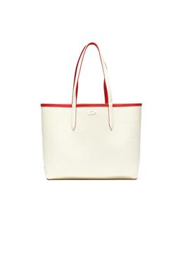 Lacoste Sac de courses réversible Rouge