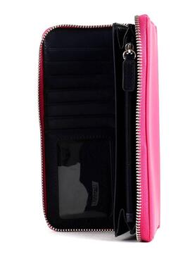 Portefeuille Tommy Jeans LRG Fuchsia Femme