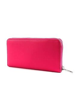 Portefeuille Tommy Jeans LRG Fuchsia Femme