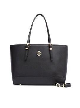 Sac Tommy Hilfiger Honey Med Noir Pour Femme