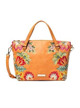 Desigual Sac Caribou Gela Camel Femme