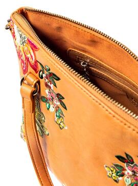 Desigual Sac Caribou Gela Camel Femme