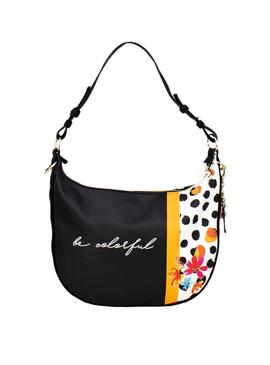 Sac Desigual Carmela Patch Sibérie Femme Noire