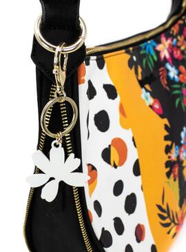 Sac Desigual Carmela Patch Sibérie Femme Noire