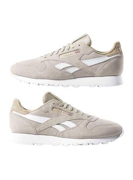 Baskets Reebok Classic Leather MU Beige Homme