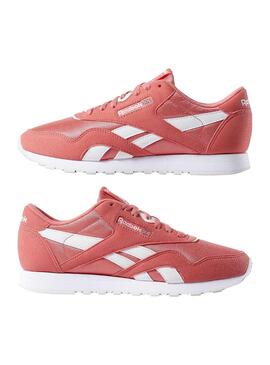 Baskets Reebok Classic Nylon Rose Femme 