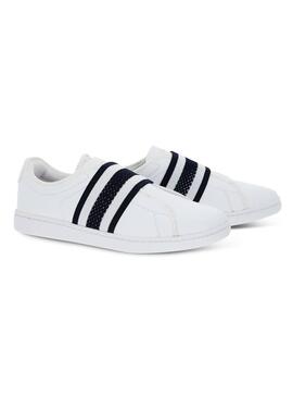 Chaussures Femme Lacoste Carnaby Evo Slip White