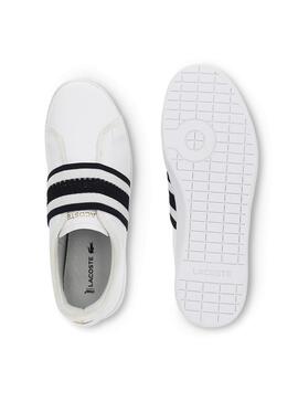 Chaussures Femme Lacoste Carnaby Evo Slip White
