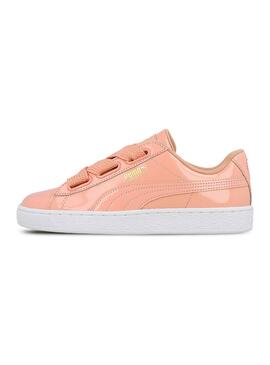 Baskets Puma Basket Heart Peach