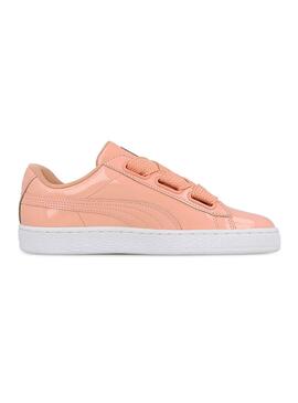 Baskets Puma Basket Heart Peach