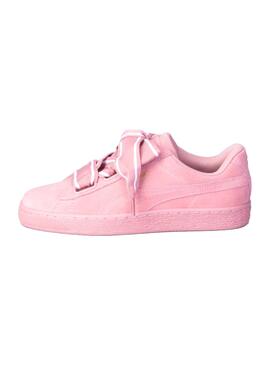 Baskets Puma Suede Heart Satin II Rosa