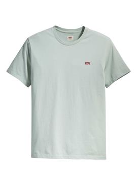 T-Shirt Levis Basic Vert pour Homme