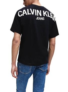 Sweat Calvin Klein Jeans Logo arrière Noire Homme