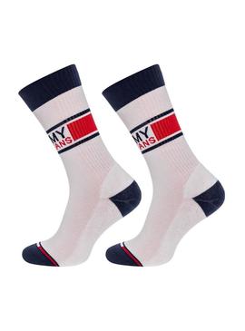 Pack Chaussettes Tommy Jeans TH Unisexe Blanc