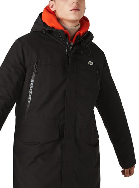 parka lacoste noir homme