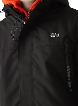 Parka Lacoste Waterproof Noire pour Homme