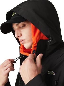 Parka Lacoste Waterproof Noire pour Homme