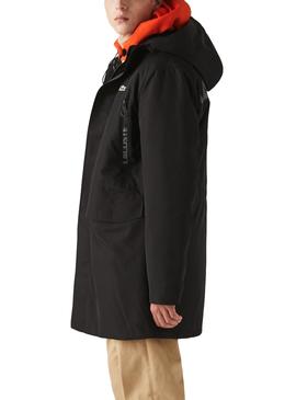 Parka Lacoste Waterproof Noire pour Homme