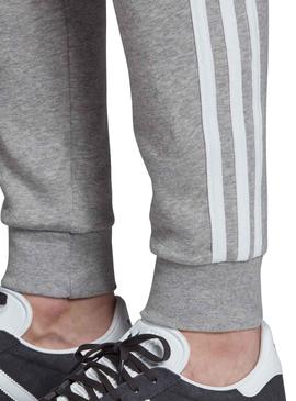 Pantalones Adidas 3 bandes Gris pour Homme