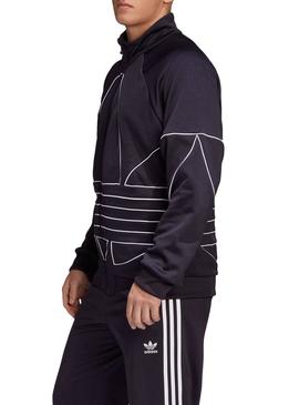 Veste Adidas Big Trefoil Outline Noire Homme