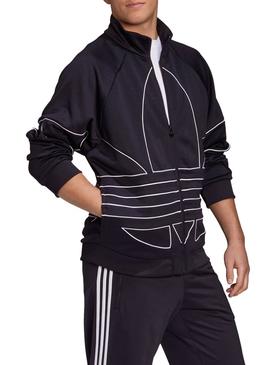 Veste Adidas Big Trefoil Outline Noire Homme