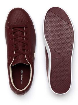 Baskets Lacoste Straightset Grenat