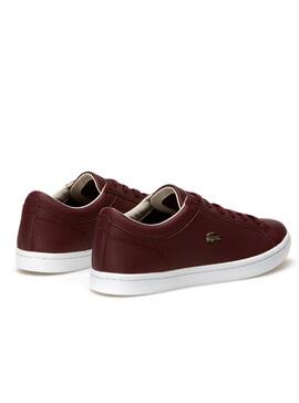 Baskets Lacoste Straightset Grenat