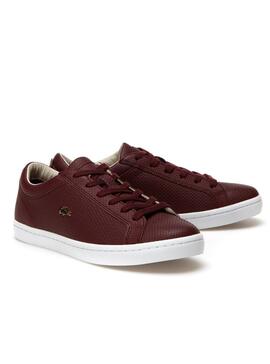 Baskets Lacoste Straightset Grenat