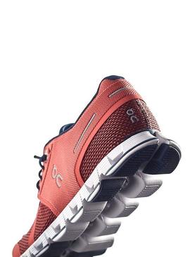 Baskets On Running Cloud Coral Pacific Femme