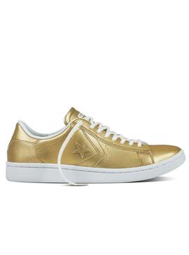 Baskets Converse Pro Leather Gold
