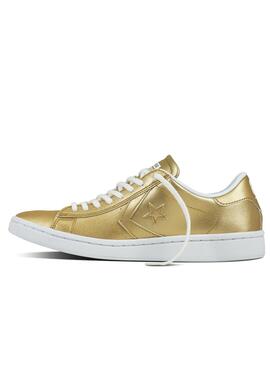 Baskets Converse Pro Leather Gold