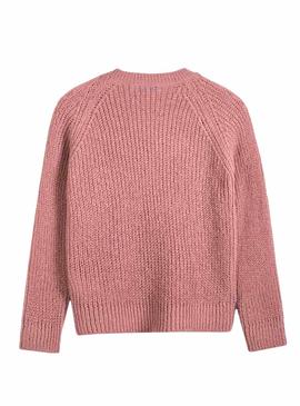Pull Mayoral Lettres Tricoté Rose pour Fille