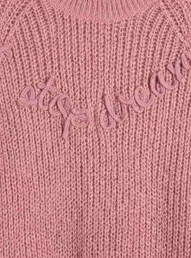 Pull Mayoral Lettres Tricoté Rose pour Fille