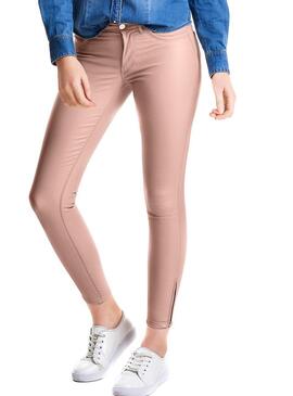 Pantalon Only Kendell Coasted Rosa Femme