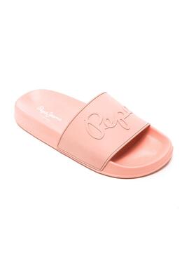 Tongs Pepe Jeans Flap Basse Corail Femme