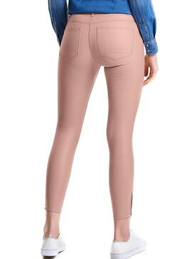 Pantalon Only Kendell Coasted Rosa Femme