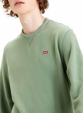 Sweat Levis New Original Vert pour Homme