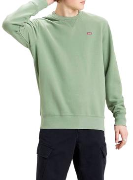 Sweat Levis New Original Vert pour Homme