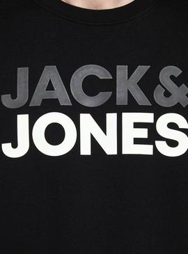 Sweat Jack & Jones Sports Noire pour Homme