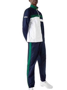 Survêtement Lacoste Block Bleu pour Homme